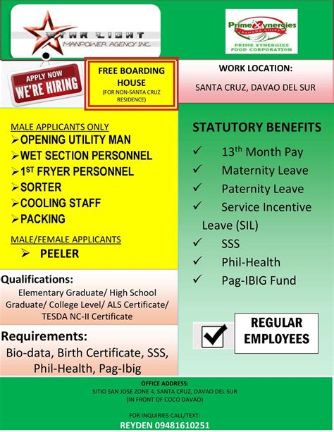 agency in davao|Starlight Manpower Agency Inc. .